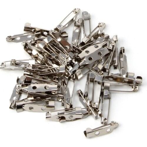 50PCS Brooch Clip Base Pins Accessories Jewelry Decorative Ally 15 To 40mm