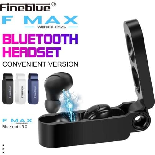 Fineblue F MAX TWS Bluetooth Earphone Wireless Headset With Charging Box With MIC For Iphone Huawei Xiaomi