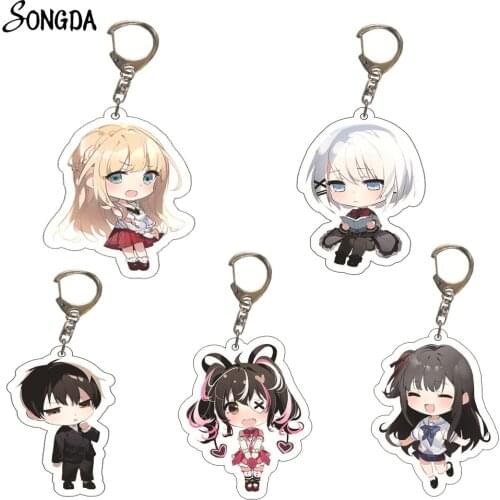 Anime The Detective Is Already Dead Acrylic Keychain Siesta Natsunagi Nagisa Figures Keyrings Key Chain Wholesale Jewelry Gifts