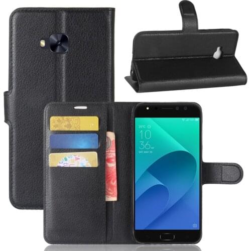 Book Style PU Leather Case Cover for Asus Zenfone 4 Selfie Pro ZD552KL Flip Wallet Phone Bags Cases with Stand