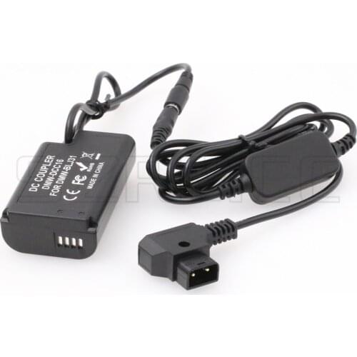 D-tap 2 Pin to DMW-BLJ31 Dummy Battery DMW-DCC16 DC Coupler for Panasonic Lumix S1 S1M S1R S1RM S1H