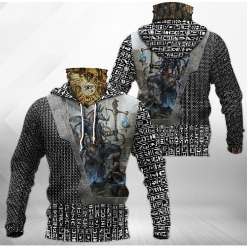 Egyptian tattoo 3D Printed Hoodies Fashion Sweatshirt Women Men Casual Pullover Hoodie Mask Warm Cosplay Costumes 02