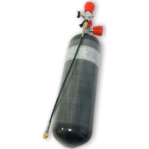 Hot sale 6.8L 30Mpa 4500psi Import Carbon Fiber Air Tank PCP Rifle Bottle With Gauge Valve/Paintball Tank Acecare