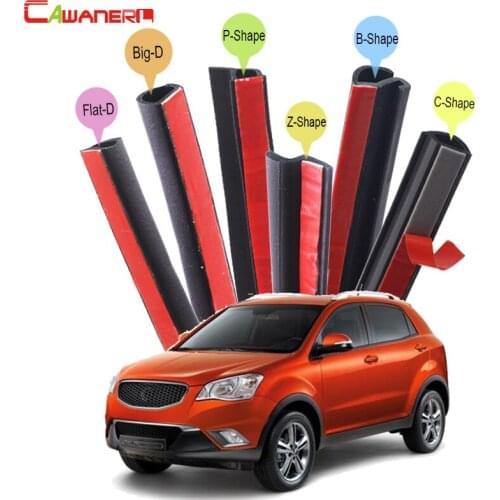 Cawanerl Car Hood Door Trunk Seal Sealing Strip Kit Weatherstrip Seal Edge Trim For Ssang Yong Actyon Tivoli Korando XLV