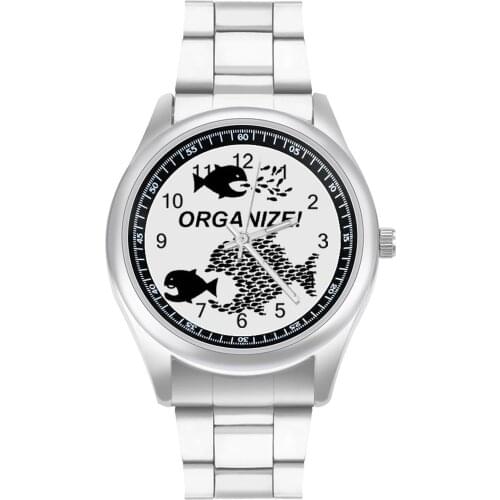 Fish Quartz Watch Stainless Photo Wrist Watch Man Office Classic Design Wristwatch