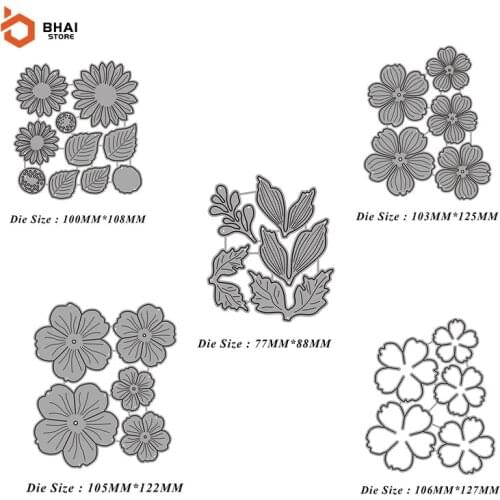 2021 New Design Flower Metal Cutting Dies Stencil Scrapbooking DIY Album Stamp Paper Card Embossing Decor Craft