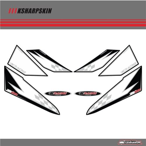 Front Fairing Motor Number Board 3D Gel Protector for KAWASAKI ZX6R NINJA 2009 2010 2011