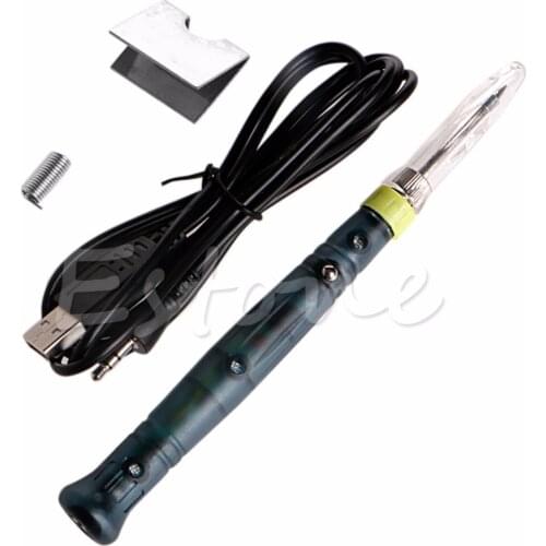 Professional Mini 5V 8W USB Powered Welding Soldering Iron Kit w/ LED Indicator