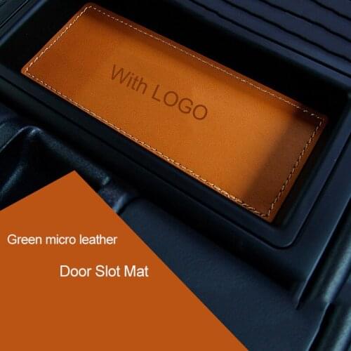 QHCP Leather Gate Slot Mat Cup Storage Pad Interior Accessories Door Groove Non-Slip Pad For Lexus RX200T NX200 300 Car Styling
