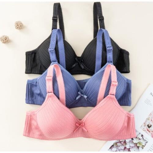 Sexy Push Up Bra Women Plus Size Bralette Wire Free Lingerie Female Adjusted-straps Brassiere BC Cup Bow Seamless Women Bras