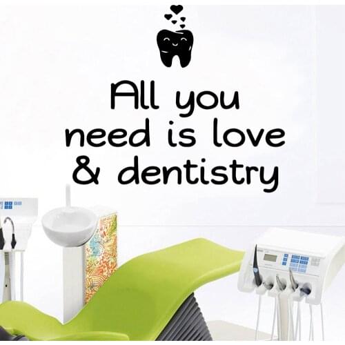 Modern Dental Wall Stickers Home Furnishing Decorative Wall Sticker For Dental Room Wall Art Decal Mural Wallpaper