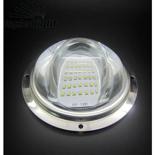 Topledlight Batwing 100mm Glass Lens + Reflector + Holder Bracket Case Kit For 120w - 500w High Power Led Lamp