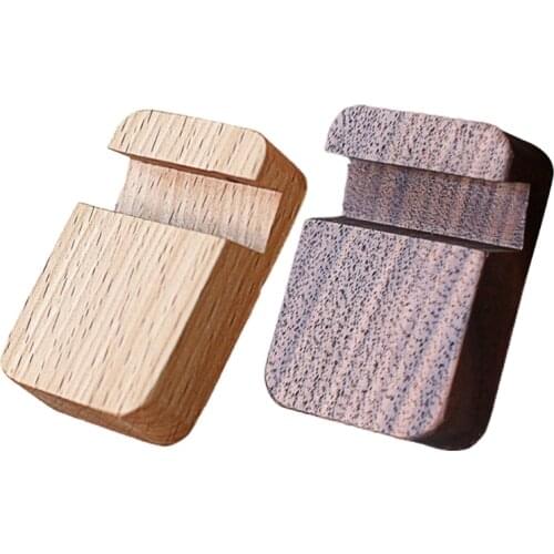 Universal Solid Wood Cell Phone Desk Stand Mobile Holder Wooden Support Tablet Household Storage