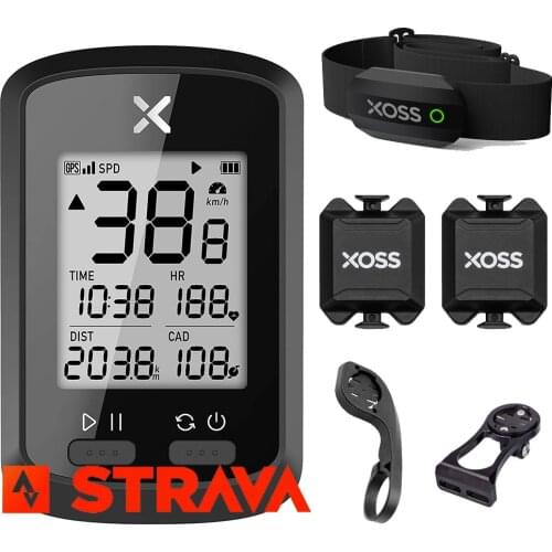 XOSS G+ Ant Bike Computer GPS Speedometer For MTB Road Bicycle 1.8 Inch Wireless Cycling Odometer With Cadence Digital Stopwatch