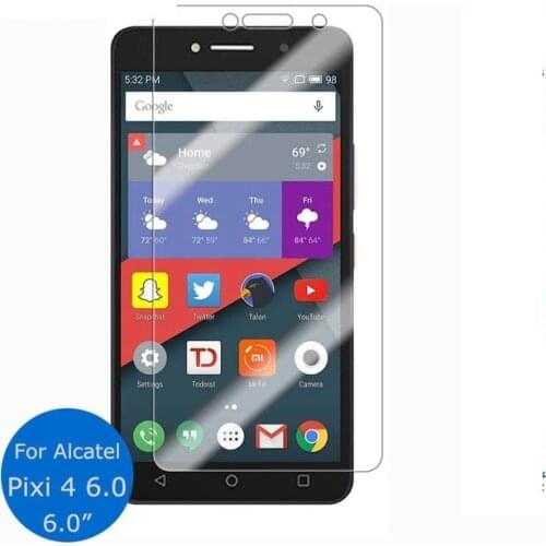 For Alcatel One Touch Pixi 4 6 (6.0"inch) Tempered Glass Screen Protector 0.26mm 2.5D Safety Protective Film For Pixi 4 6.0