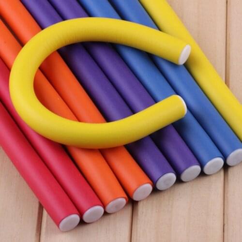 10 Pcs Soft Magic Hair Rollers Curl Hair Bendy Rollers DIY Magic Hair Curlers Tool Styling Rollers Sponge Hair Curlers Rollers