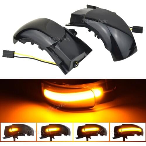 2x Dynamic Blinker For VW Touran 1T1 1T2 2003 2004 2005 2006 2007 2009 LED Turn Signal Light Side Lamp arrow mirror indicator