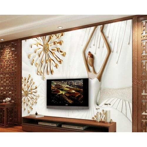 Beibehang 3D Wallpaper Relief Angel Background Living Room Bedroom TV Background Mural wallpaper for walls 3 d papel de parede