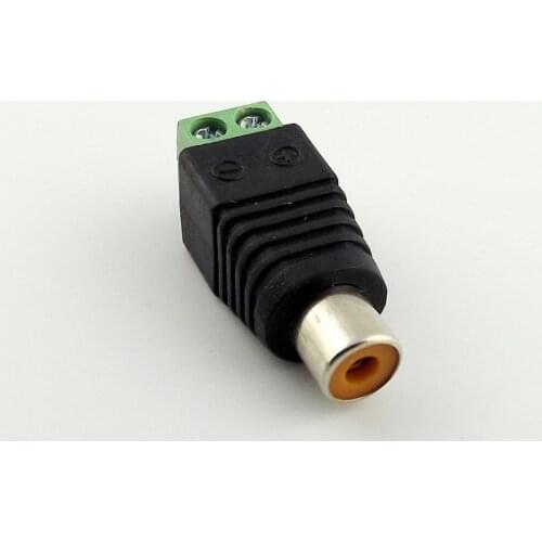 5pcs Coax CAT5 To Camera CCTV Video AV Balun RCA Phono Female Jack Connector Adapter