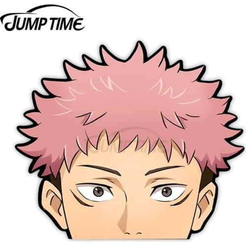 JumpTime 13 x 11.9cm Satoru Gojo Peeker Sticker Jujutsu No Kaisen Car Stickers Anime Surfboard Decal Windshield Vinyl Car Wrap