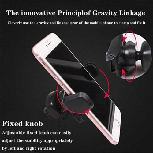 Kongyide Car Holder 1Pcs 62*90mm Car Vent Mobile Phone Holder Adjustable Outlet Bracket 360 Rotate Universal mar8
