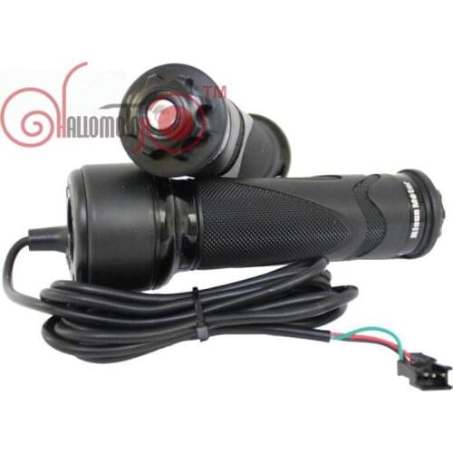 Duty free 24V 36V 48V 60V 72V Universal Ebike Full Bar Twist Bike Throttle For Electric 3 Wire Speed Electric Bicycle Parts