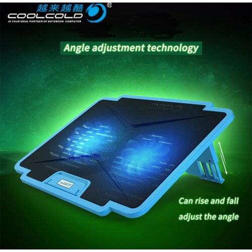 CoolCold Laptop Stand USB laptop Cooler With Four Fans Ventilador Usb Cooler Notebook For 13.3~17inch Laptops Gaming Daily Use