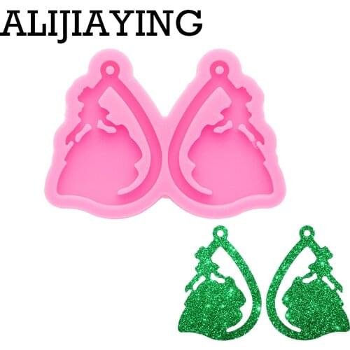 DY0930 Glossy Girl Skirt Earrings Mold, Epoxy Resin Molds , Silicone Molds for Resin Art, Molds Silicone Crafts Resin