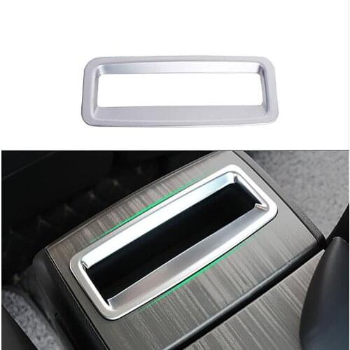 For Nissan Murano 2015 - 2017 2018 Chrome Rear Armrest Cover Trim Cup Holder Glove Box Storage Container Bezel Surround Matte