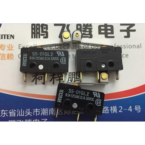 1PCS Imported Japanese Omron SS-01GL2 micro switch with roller stroke limit switch with swing rod 0.1A