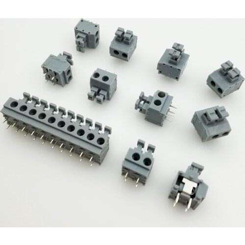 LZ/DG/KF235-3.81/5.0/7.5mm Spring type quick wiring PCB terminal block Splicable
