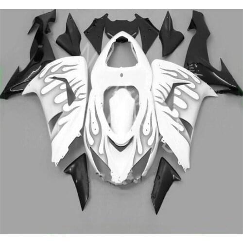 Motorcycle Fairing kit For Kawasaki Ninja ZX10R 06-07 ZX 10R 06 07 ZX-10R 2006 2007 white black gray flames Fairing