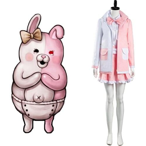 Danganronpa 2 Monomi Cosplay Costume Uniform Skirt Outfits Halloween Carnival Suit