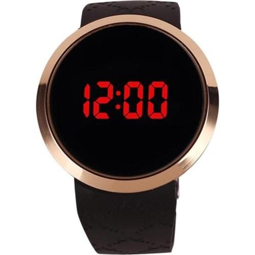 Fashion Casual Couple Watch Unisex Simple Casual LED Electronic Touch Screen Digital Wristwatch Sport Watch