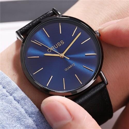 Mens and Womens Watch Simple Korean Casual Waterproof Female And Male Student All-match Alloy Quartz Leather Couples Watch