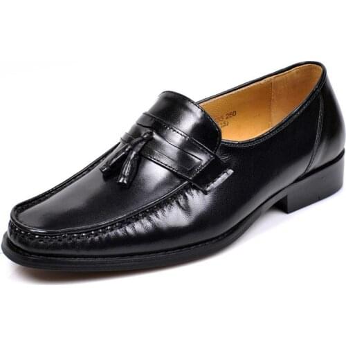 Handmade mens wedding shoes black real cowhide mens formal flat shoes mens business formal shoes casual shoes