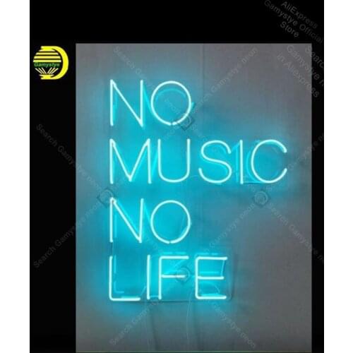 Neon Sign for No Music No Life Shop Display Decoracion Express ohi state Shellac Neon Bar Lamp Light Advertisement Letrero Neon