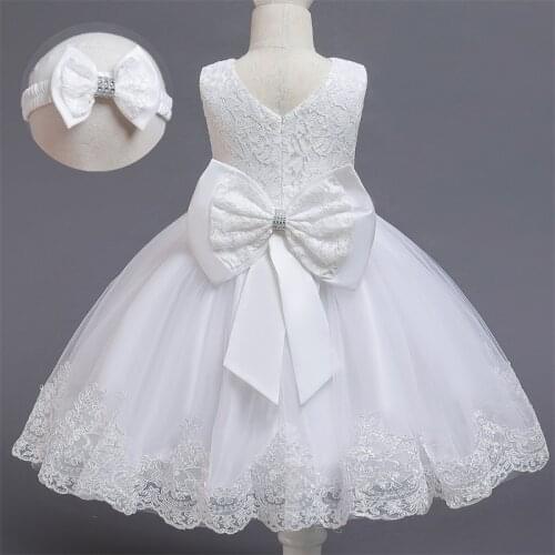 Baby Girls Clothes Fancy Rainbow Princess Colorful Unicorn Dress+Headband Christening Baptism Costume Kids Girl Party Dresses