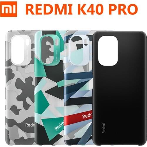 Original Xiaomi Redmi K40 Pro Case K40 Cover Camouflage PC / Liquid silicone protective shell Official Xiaomi MI Redmi K40 Pro