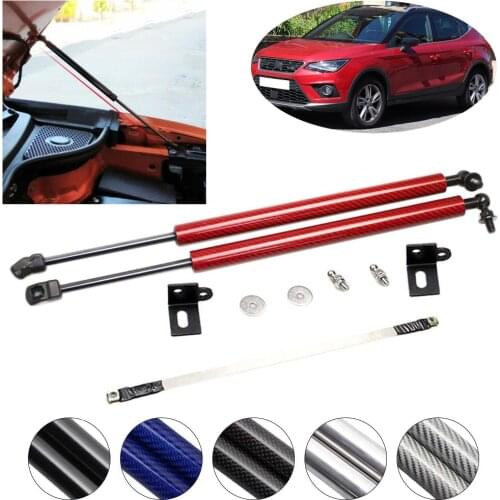 For SEAT Arona 2017-2019 Front Hood Bonnet Modify carbon fiber Gas Struts Shock Damper Lift Supports Absorber