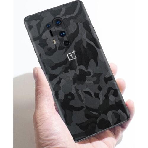 3D Camo Wood Skin Film Wrap Skin Phone Back Sticker For OnePlus 9 Pro 8T 1+8 Pro OnePlus 7T Pro 1+7T 1+7 Pro 1+7 Black Camo SKIN