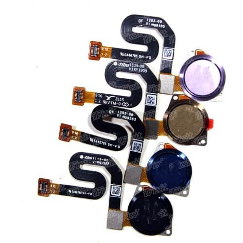 10pcs/lot Home Finger Reader Fingerprint Reader Touch ID Sensor Return Key Home Button Flex Cable For Motorola Moto G7 play