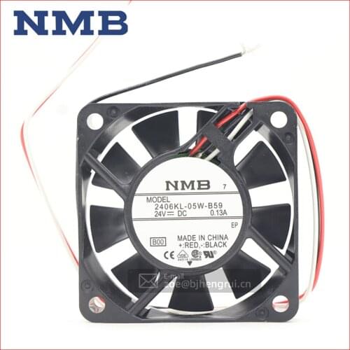 Brand New Original NMB 2406KL-05W-B59 Air Supply Ventilation 6015 24V 0.13A Axial Fanuc NUMERICAL Control Cooling Fan
