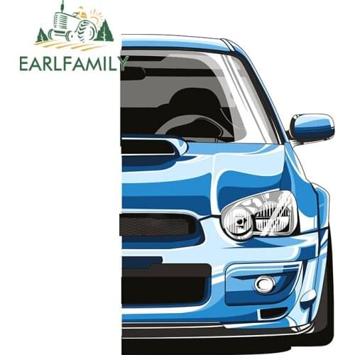 EARLFAMILY 13cm x 8.6cm for Blue Japan Series Vinyl Car Stickers Personality Motorcycle Waterproof Scratch-proof Window Decal