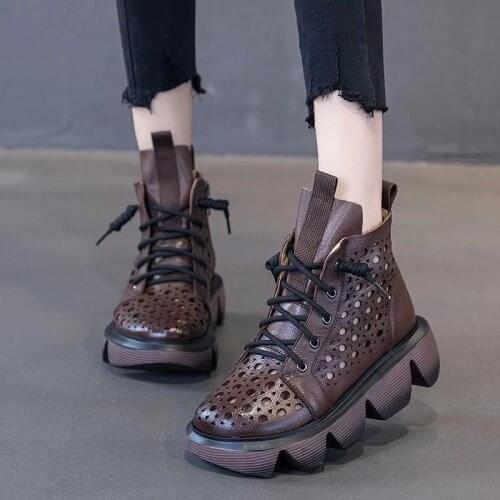 SONDR Personality British Style Casual Fashion Martin Boots Women 2021 New Spring and Autumn Platform Black Short Boots Women