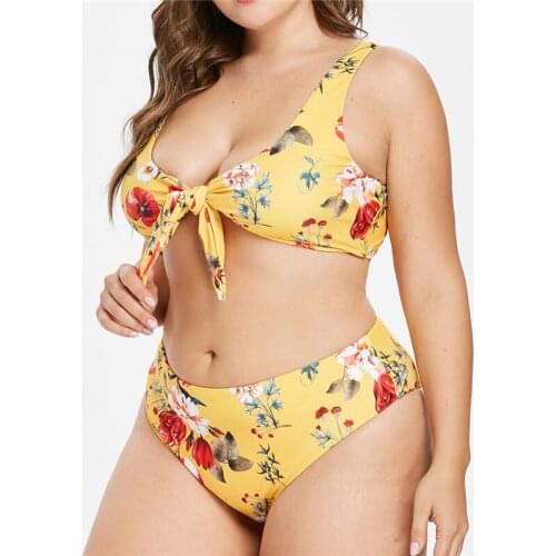 Women Floral Padded Bikini Swimwear Bikinis Set Bathing Suit Swimsuit Beachwear Summer