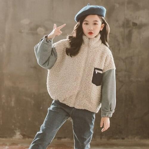 Winter Girls Kids Sport Jacket Thick Fleece Warm Zip Up Hoodie Sweatshirt Jogger Running Fitness Workout Casual Coat Sportswear