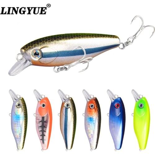 1Pcs Slowly Sinking Minnow Fishing Wobbler Hard Plastic Artificial Bait Topwater Lure 65mm 7.5g Crankbait 6# Hooks Tackle Pesca
