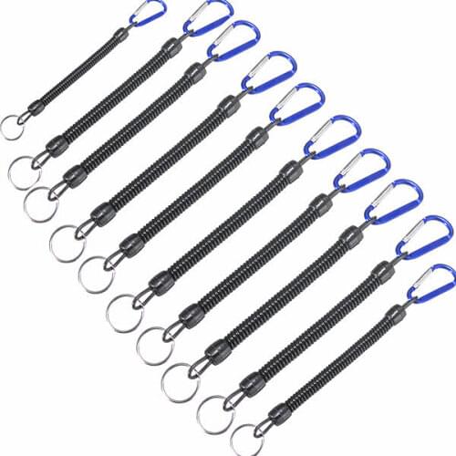 10pcs/lot Fishing Lanyards Boating Blue Ropes Secure Pliers Lip Grips Fish Tackle Fishing Equipment Fishing Accessories
