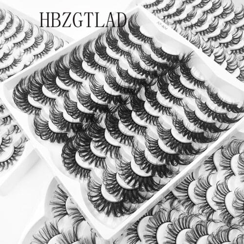 200Pairs Fluffy 25mm Lashes Mink Eyelash extension Cruelty Free Eyelashes Messy Natural Long Thick False Eyelashes Extension
